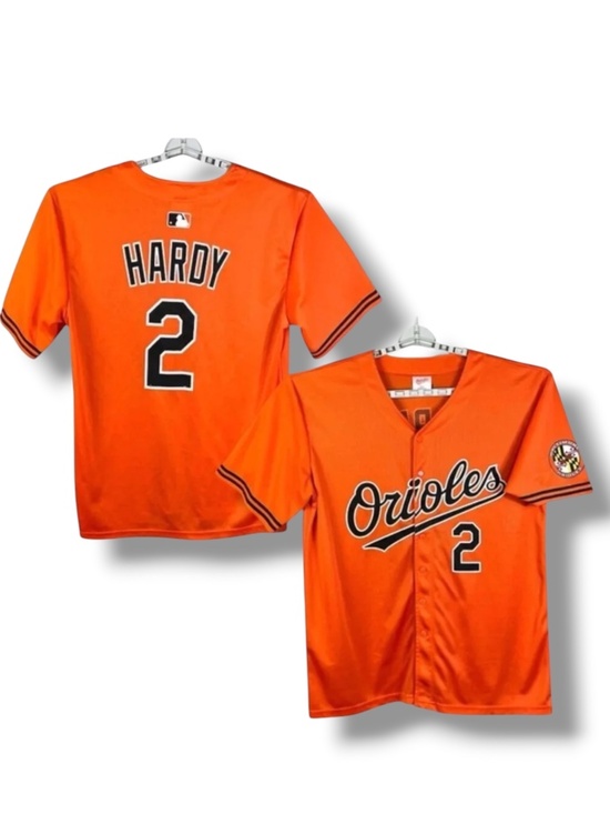 Oriels Other - Baltimore Orioles Baseball Jersey JJ Hardy #2 Button Up Orange Unisex Mens XL
